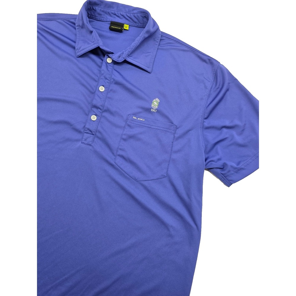 The‎ Standard Club Golf Sligo Men's Blue Pocket Polo Shirt - XL